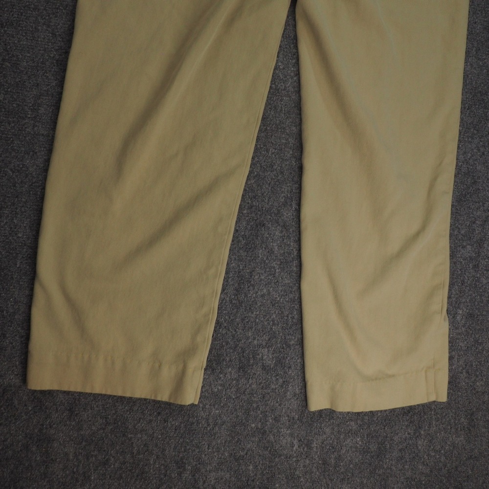 Tommy Bahama Pants Mens 34x34 Pleated Tan Solid Silk Cotton Island Coastal 3477 - Picture 10 of 11